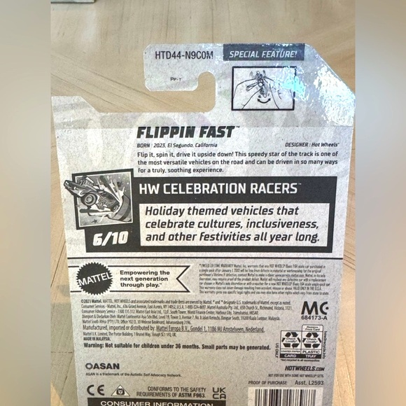 Hot Wheels - Celebration Racers 6/10 - Flippin Fast 2024 Special Feature 103/250 - Picture 7 of 8